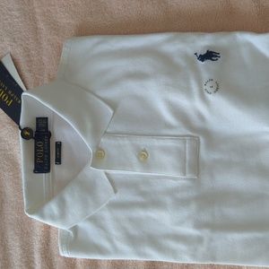 Polo custom slim fit white t-shirt